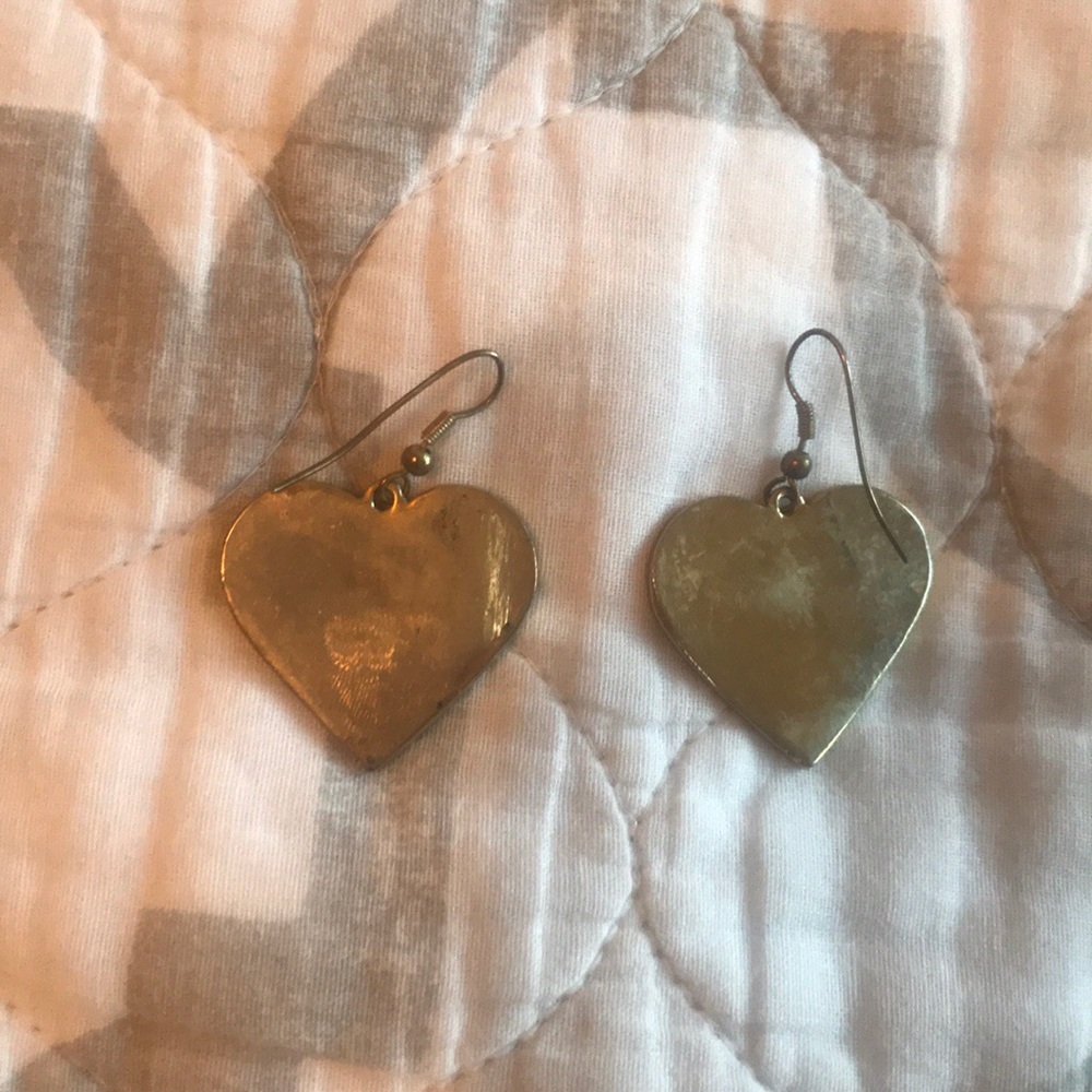 Multicolor Heart Earrings - Picture 3 of 3